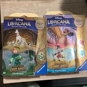 Disney Lorcana Trading Card Game Starter Decks Set of 2